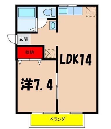 小町屋駅 徒歩16分 2階の物件間取画像